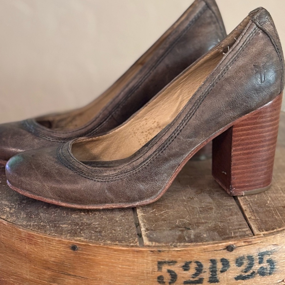 Frye Caron Dark Brown Leather